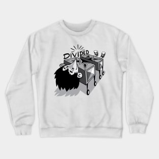 Divided hedgehog Crewneck Sweatshirt